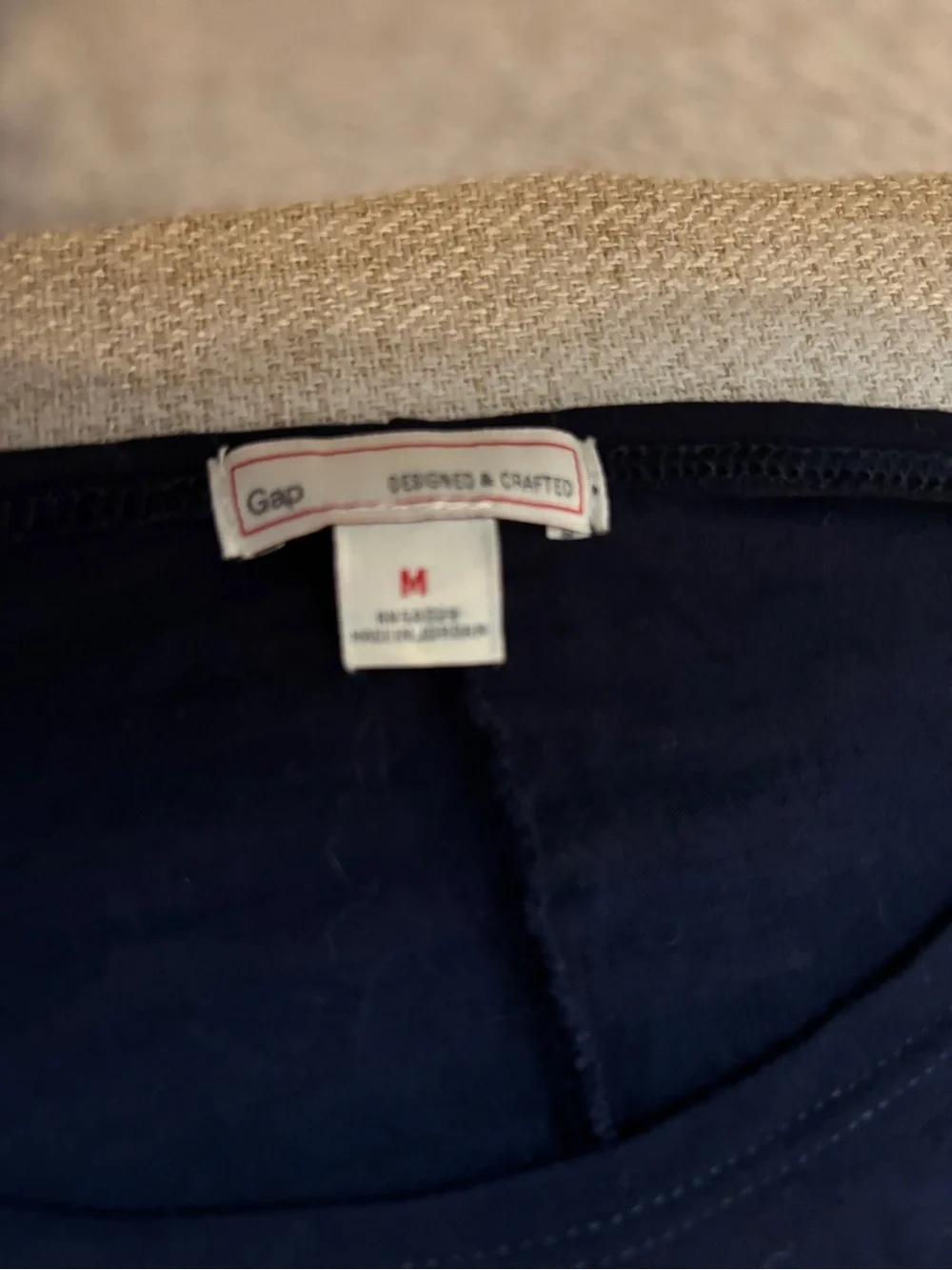 GAP Women's Navy Long-Sleeve Relaxed Top